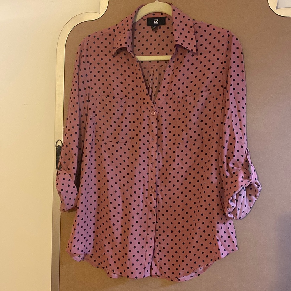 iZ Byer Polka Dot Blouse - L